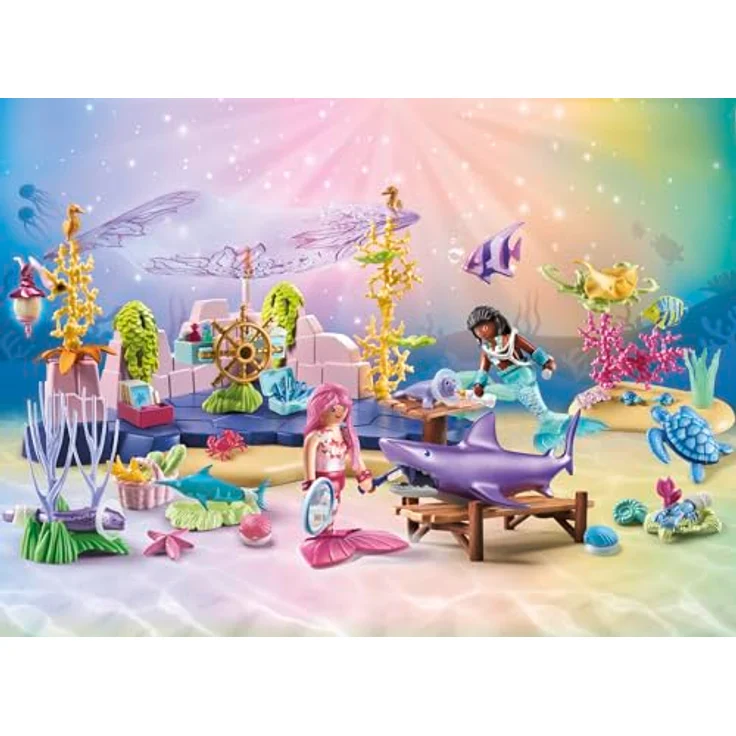 Playmobil® Konstruktions-Spielset Unterwasser-Tierpflege der Meeresbewohner (71499), (114 St), Playmobil Princess Magic, Made in Germany - Preisvergleich – Bild 4