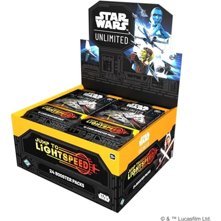 Fantasy Flight Games Star Wars: Unlimited TCG Jump to Lightspeed Booster Display, 24 Booster Packs mit 16 Karten pro Pack, inklusive seltener und legendärer Karten, für 2+ Spieler, 12+, Englisch – Bild 3