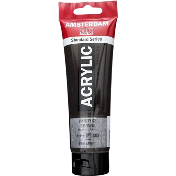Amsterdam Acrylfarbe Standard Serie, VanDyke Brown, 120 ml Tube – Bild 2
