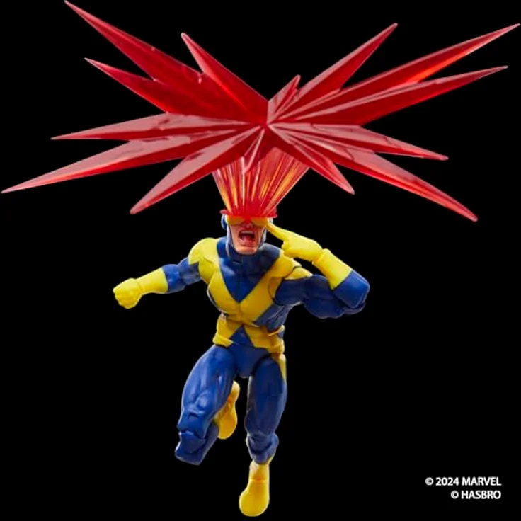Hasbro Marvel Legends Marvel X-Men Cyclops Actionfigur 15 cm mit 5 Accessoires, gelb – Bild 7