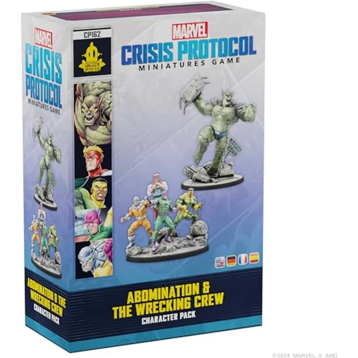 Atomic Mass Games Marvel: Crisis Protocol Abomination & The Wrecking Crew Character Pack (Spanisch) mit 2 Miniaturen und 6 Spielkarten für 2 Spieler, ab 14 Jahren – Bild 1