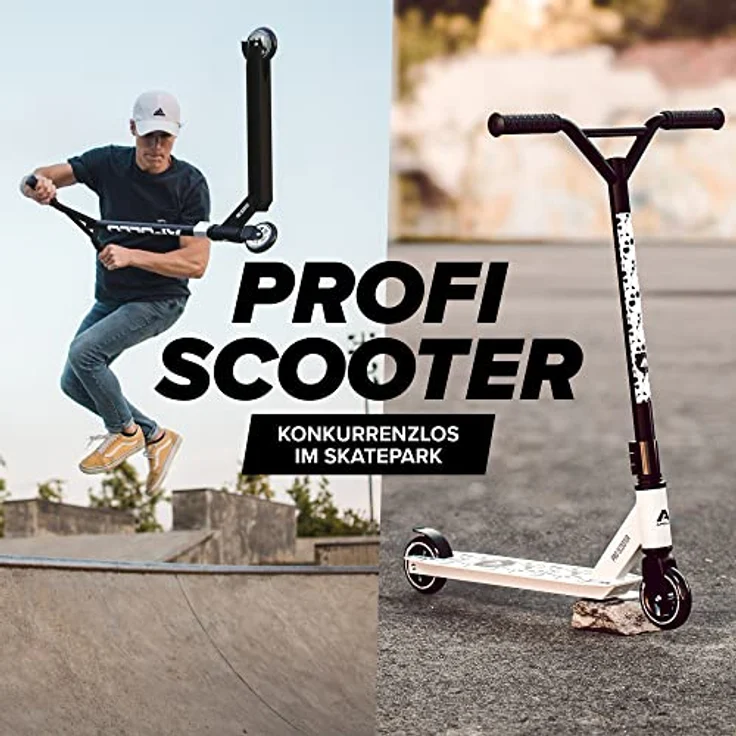 Apollo Stunt Scooter - Genius Pro | Robuster mit ABEC 9 Kugellager | Trick Roller, Tretroller, Starker Stuntroller | Top Scooter Kinder ab 6 Jahre | perfekt auch als Cityroller – Bild 2