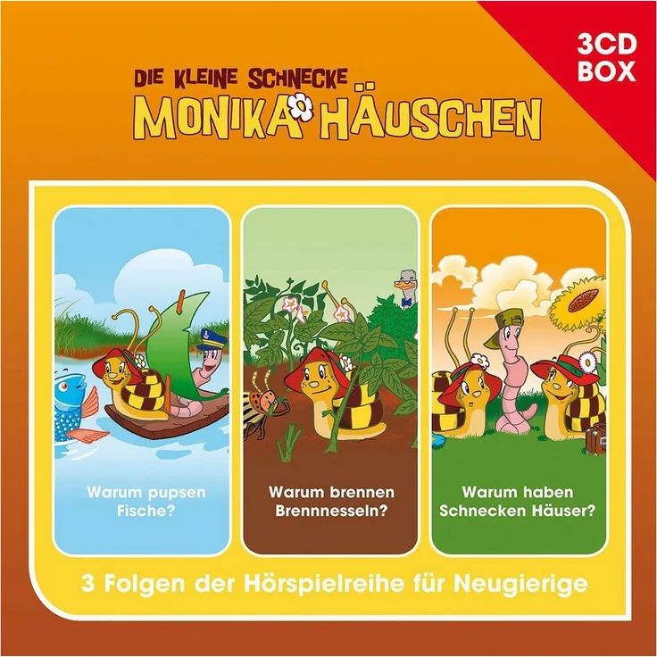 Universal Music GmbH Hörspiel Die kleine Schnecke Monika Häuschen - Hörspielbox Vol.5, Drei Originalfolgen in einer Box für Hörspaß