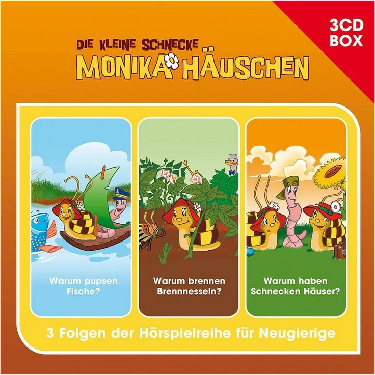 Universal Music GmbH Hörspiel Die kleine Schnecke Monika Häuschen - Hörspielbox Vol.5, Drei Originalfolgen in einer Box für Hörspaß