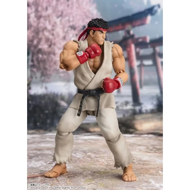 TAMASHII NATIONS S.H.Figuarts Actionfigur, Street Fighter Ryu - Outfit 2 (Classic Outfit), ca. 15 cm, inkl. Hadoken-Effekt-Set und optionale Ausdrücke – Bild 5