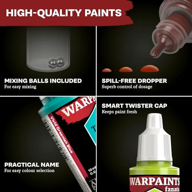 The Army Painter Warpaints Fanatic Pearl Skin, Acrylfarbe für Miniaturen, hautfarbener Ton, hohe Deckkraft – Bild 3