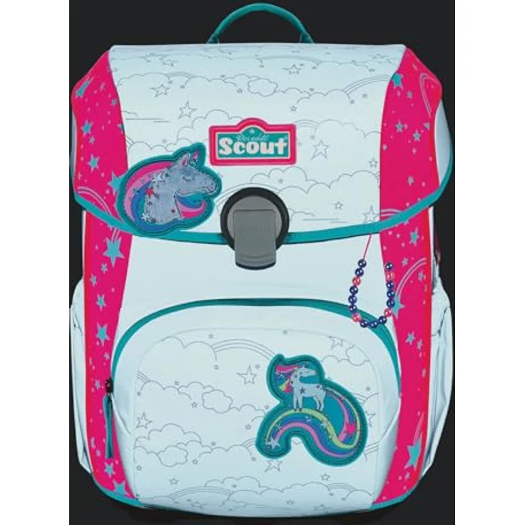 Scout Neo Superflash Extreme Unicorn, ergonomischer Schulranzen mit 21,5 Litern Volumen, abnehmbarem Hüftgurt und reflektierenden Warnflächen – Bild 5