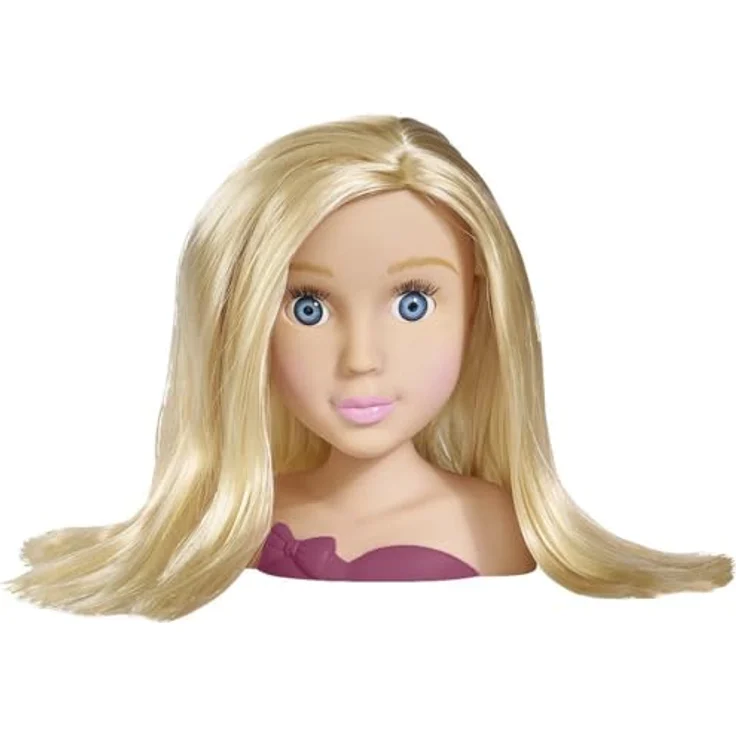 Simba Steffi Love Frisierkopf mit Haarstyling Zubehör, 10 Teile, blond, 19 cm, ab 5 Jahre – Bild 2
