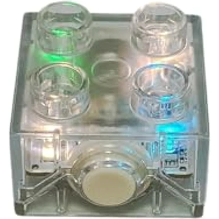 Stein-Experte Lego® DUPLO® 2x2 Lichtstein mit Farbwechsel - 1 Stück, pädagogisch wertvoll, kindgerecht & sicher, kompatibel mit allen LEGO DUPLO Sets – Bild 1