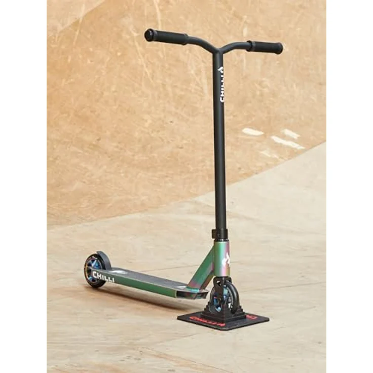 Micro Mobility Chilli Rocky, Scooter mit Aluminiumdeck, 110 mm Rädern, matt neochrome – Bild 5