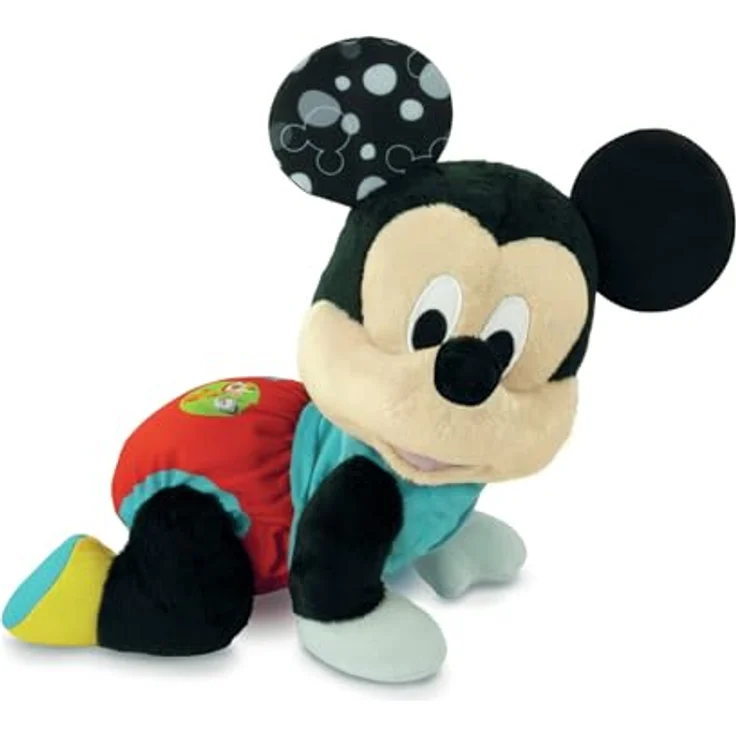 Clementoni Baby Mickey Gateos, Interaktives Plüschtier für Babys, lehrt Zahlen und Tiergeräusche, ab 6 Monaten, hergestellt in Italien – Bild 2