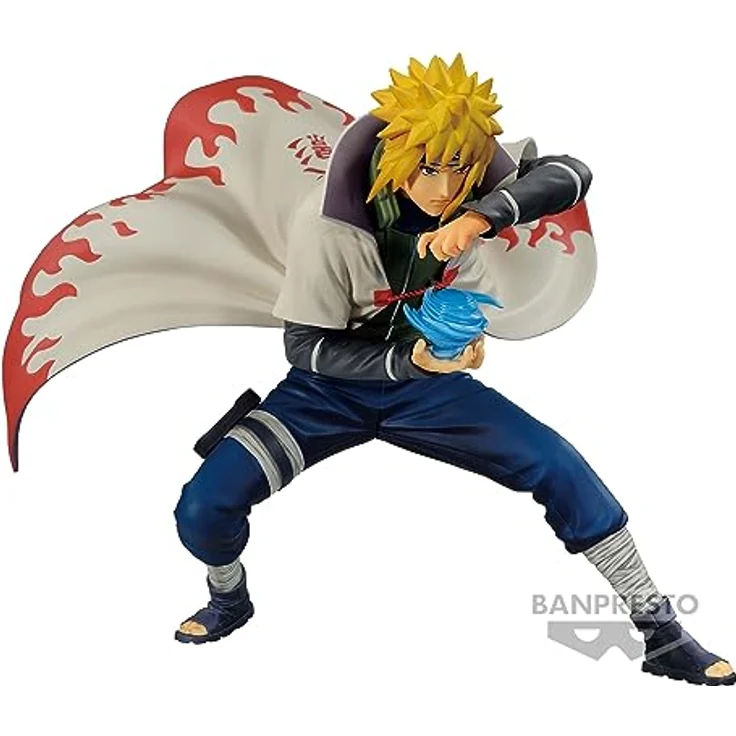 Banpresto BP88614P Minato Namikaze Actionfigur, PVC, 12 cm, Naruto Shippuden, Mehrfarbig, inklusive Basishalter – Bild 2
