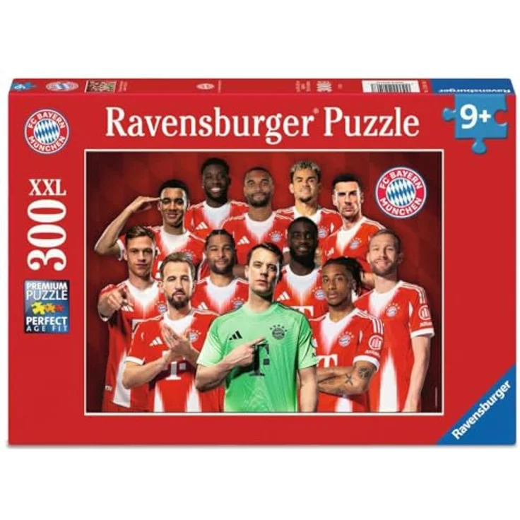 Ravensburger Kinderpuzzle 12004146 FC Bayern München Saison 2025/2026, 300 Teile im XXL-Format für Kinder ab 9 Jahren – Bild 1