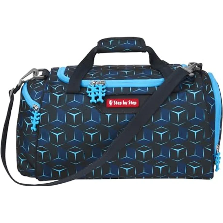 Step by Step Sporttasche Shark Dexter, 36 cm, blau, 100% Polyester – Bild 1