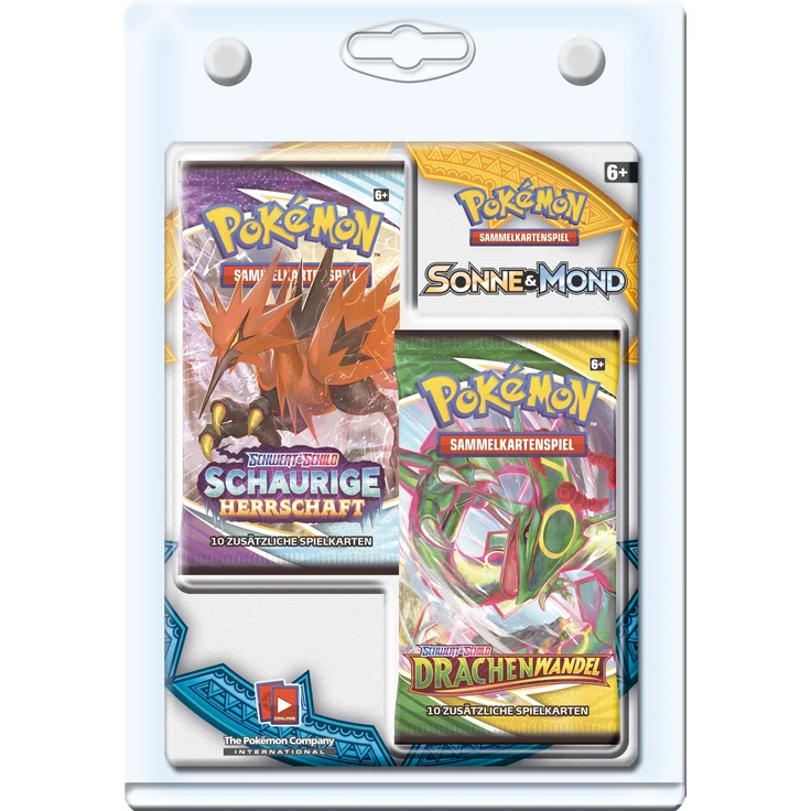 AMIGO Pokémon 2 Pack Blister Obsidian Flammen & Reisegefährten, 2 Booster Packs, Deutsch