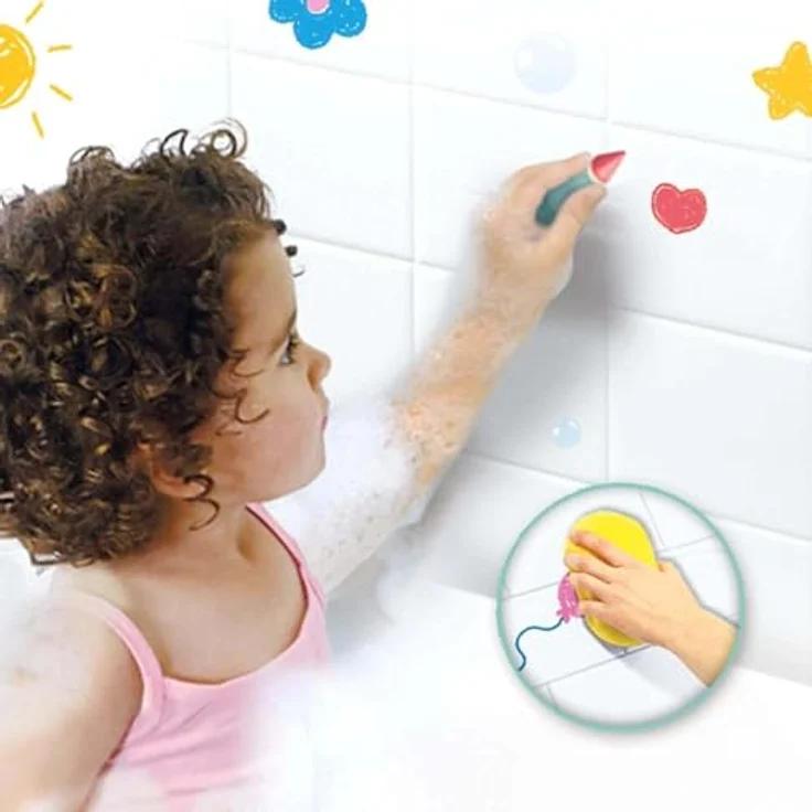SES Creative 13050, Wasserfester Badewannen-Malstift-Set für Kinder ab 24 Monate - 8 Farben – Bild 3