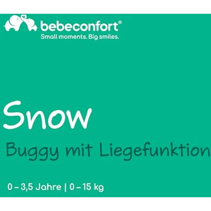 Bebeconfort Snow Buggy, leichter Kinderwagen mit Liegefunktion für 0-3,5 Jahre, kompakt und klappbar, Mineral Graphite – Bild 2
