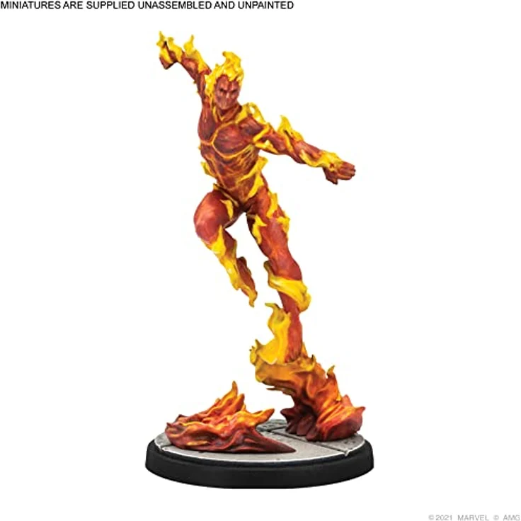 Atomic Mass Games Marvel Crisis Protocol Captain America & The Original Human Torch, Wettbewerbsfähiges Miniaturspiel für zwei oder mehr Spieler – Bild 4