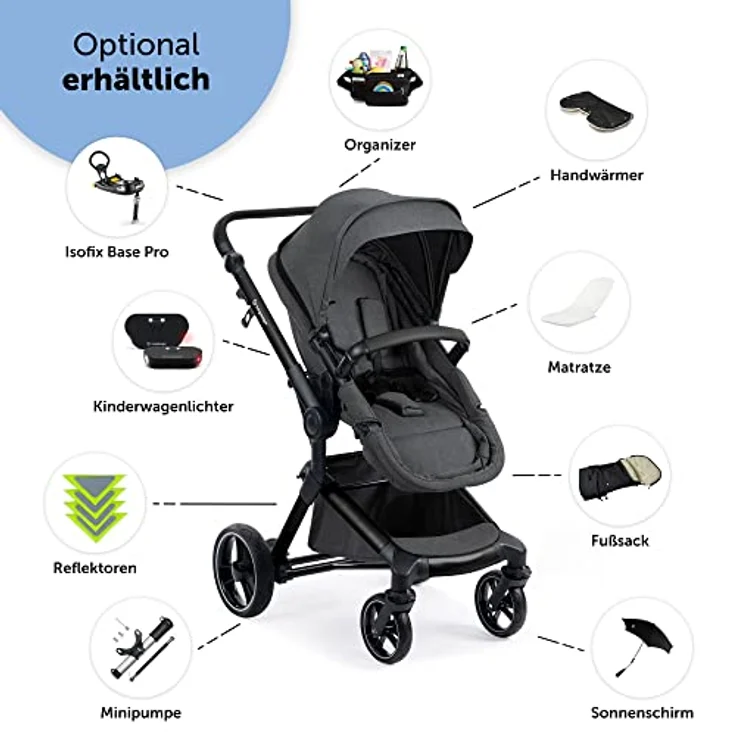Bergsteiger Adapter, kompatibel mit Babyschale von Maxi Cosi und Cybex, Bergsteiger Kinderwagen-Zubehör – Bild 3