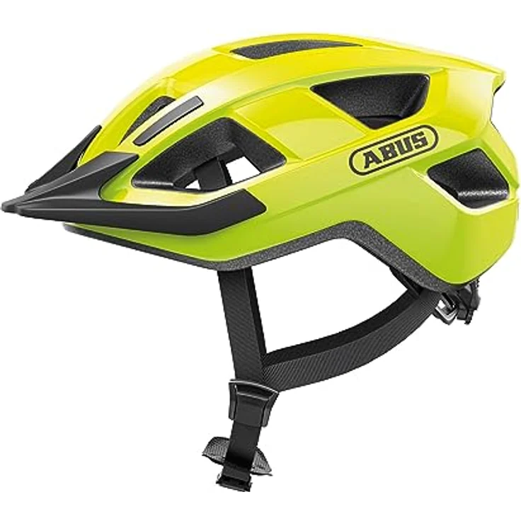 ABUS Fahrradhelm Aduro 3.0 – Sportiver City-Helm für Damen und Herren – Gelb, Größe S – Bild 1