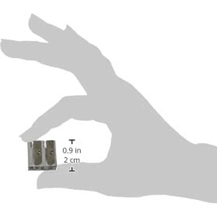 herlitz Doppelanspitzer Metall Keilform, für 6,9, 9,6 Stiftdurchmesser – Bild 5