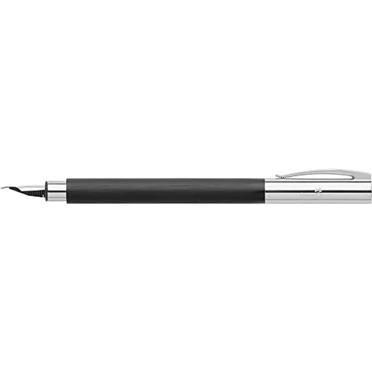 Faber-Castell Füllfederhalter AMBITION Edelharz, Premium Füller Edelstahlfeder Federbreite M - Eleganter Schreibgenuss in Schwarz – Bild 2