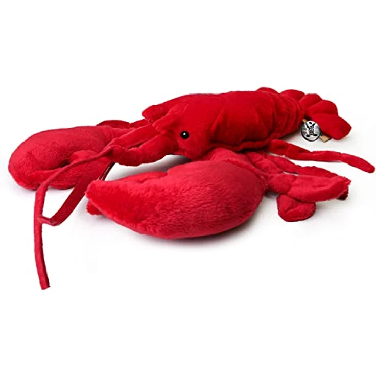 Kuscheltiere.biz Hummer rot Kuscheltier Krebs Zehnfußkrebs Plüschtier Plüschhummer Marus - Hochwertiger Polyesterplüsch, realistisches Design, 38 cm Länge, waschbar bei 30°C – Bild 5