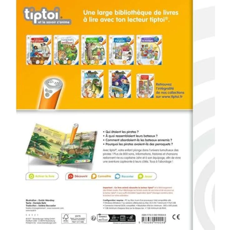 tiptoi Ich entdecke die Piraten, interaktives Lernspiel in Französisch mit über 800 Sounds für Kinder ab 4 Jahren, nachhaltig produziert – Bild 5