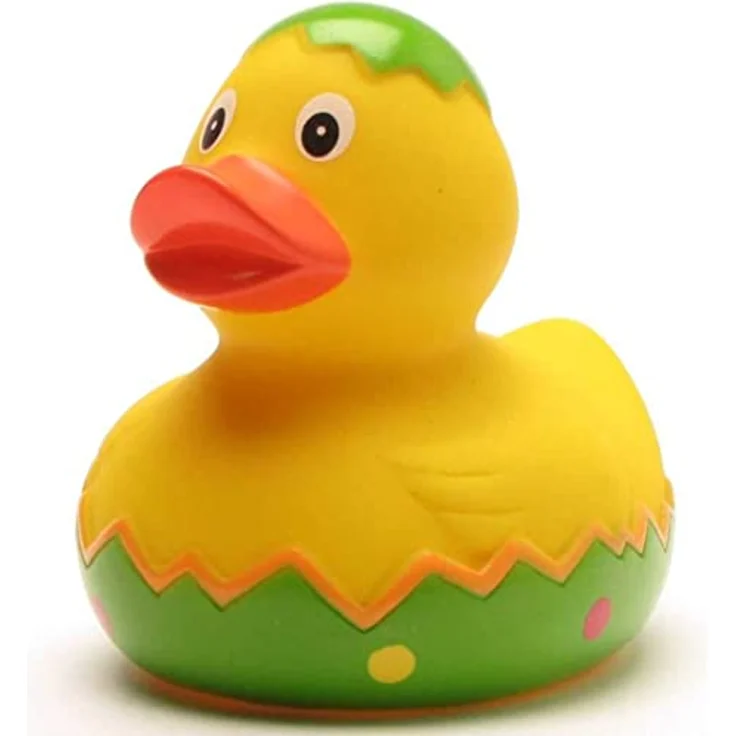 Duckshop Badeente - personalisierbar (Osterei Ente) mit eigenem Wunschtext, 8 cm, Vinyl – Bild 3