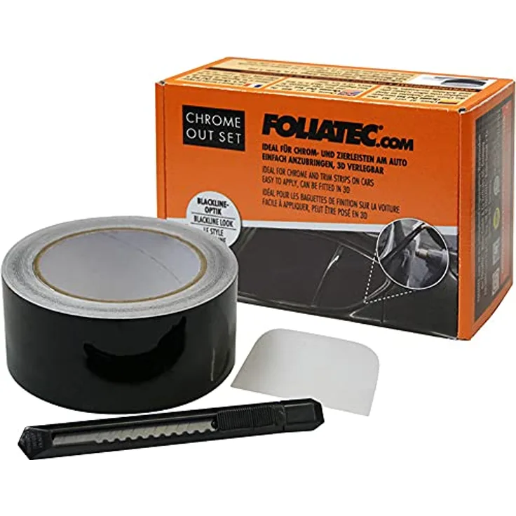 FOLIATEC Chrome Out Set, Schwarz Matt