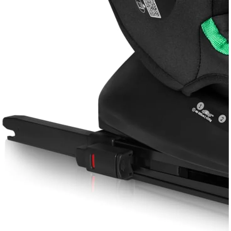 lionelo Autokindersitz BASTIAAN I-SIZE, i-Size / 0-36 kg / Isofix + Top Tether, ab Geburt bis 12 Jahre, schwarz – Bild 4