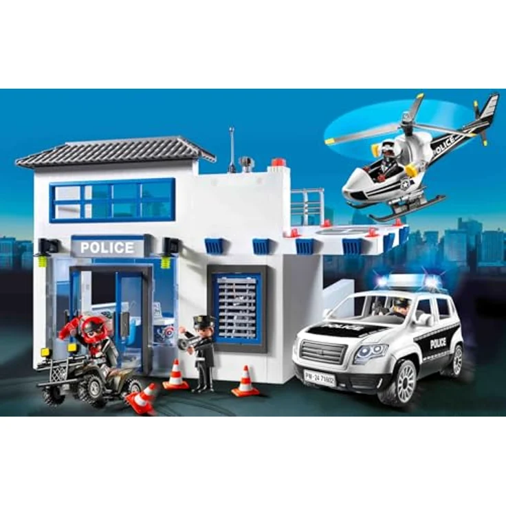 Playmobil® Polizeistation (71602), Action Heroes, 50 Jahre Konstruktions-Spielset, (204 St) – Bild 3
