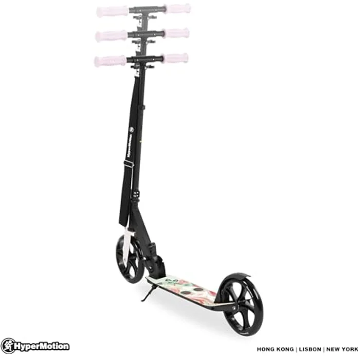 HyperMotion Faltbarer City-Scooter VIBE Pink – für Nutzer bis 100 kg, verstellbarer Lenker und große 200 mm Räder – Bild 3
