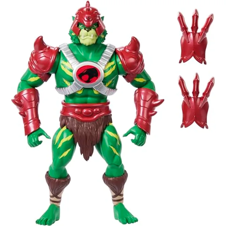Masters of the Universe Origins & Thundercats Battle Cat-Man Actionfigur, 14 cm, beweglich mit Kampfkrallen und Mini-Comic, JFW95