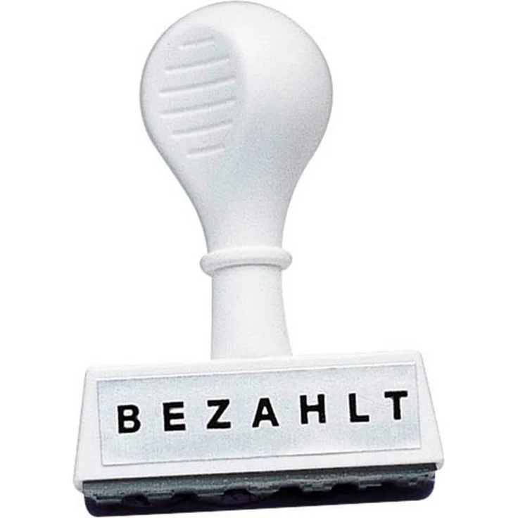 WEDO Lagertextstempel "BEZAHLT", aus Kunststoff, ergonomischer Griff