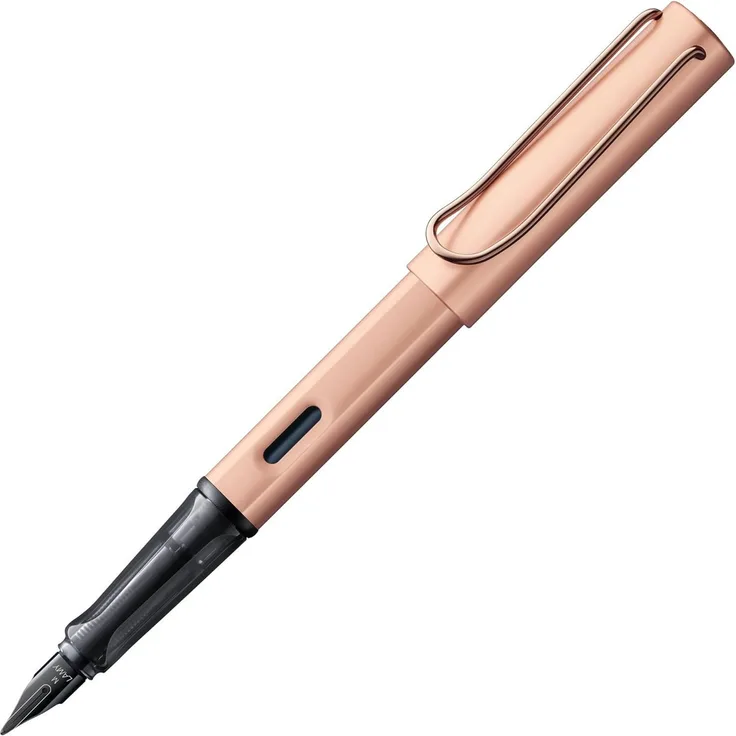 LAMY Füllfederhalter Lx, Exzellent verarbeitetes Schreibgerät mit polierter schwarzer Edelstahlfeder