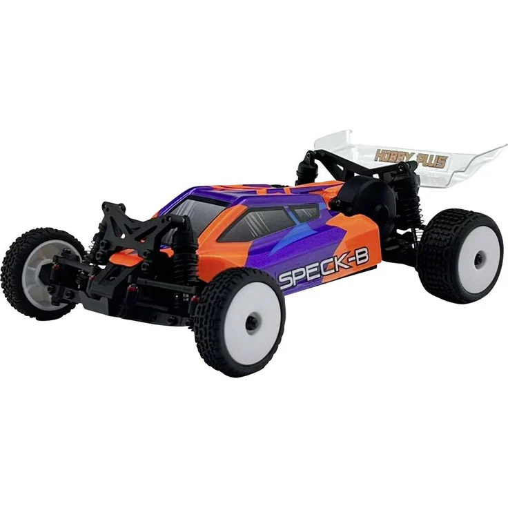 Hobby Plus Speck-B 1:24 2WD RTR Elektro Buggy, Brushless-Antrieb, orange, 2.4GHz, robustes Design, einstellbare Stoßdämpfer und versiegeltes Differential