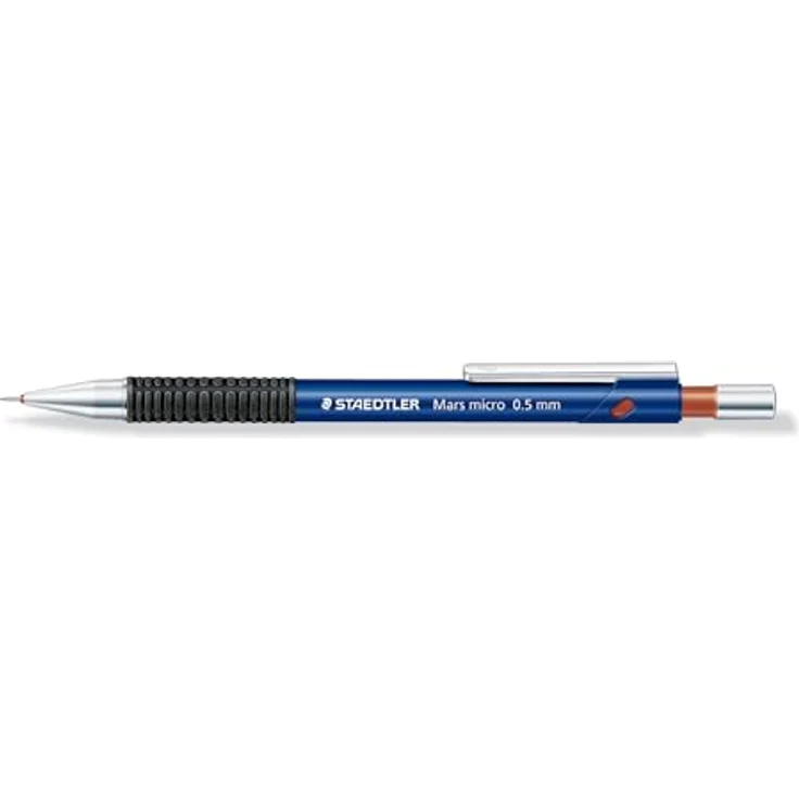 STAEDTLER Marsmicro 775, Feinminenbleistift 0,5 mm mit versenkbarer Mine, blauer Kunststoffschaft und rutschfester Griffzone – Bild 1