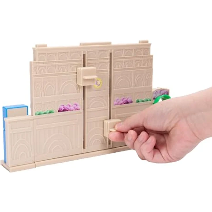 Jakks Pacific Super Mario Galaxy Film Diorama, Gateway Galaxy Set mit 2 Minifiguren, inkl. Prinzessin Peach und Captain Toad, bewegliche Transportröhren und Warp-Röhre, ab 3 Jahren – Bild 6