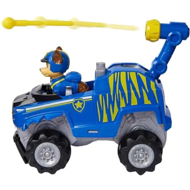 Spin Master Paw Patrol Jungle Pups, Tiger Vehicle von Chase, Spielzeugtruck mit Actionfigur und Abschussvorrichtung, für Kinder – Bild 3