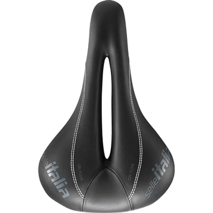 Selle Italia DONNA Sattel schwarz - L2, Fahrradsattel mit Eisen-Kohlenstoff-Legierung und Duro-Tek Bezug – Bild 2