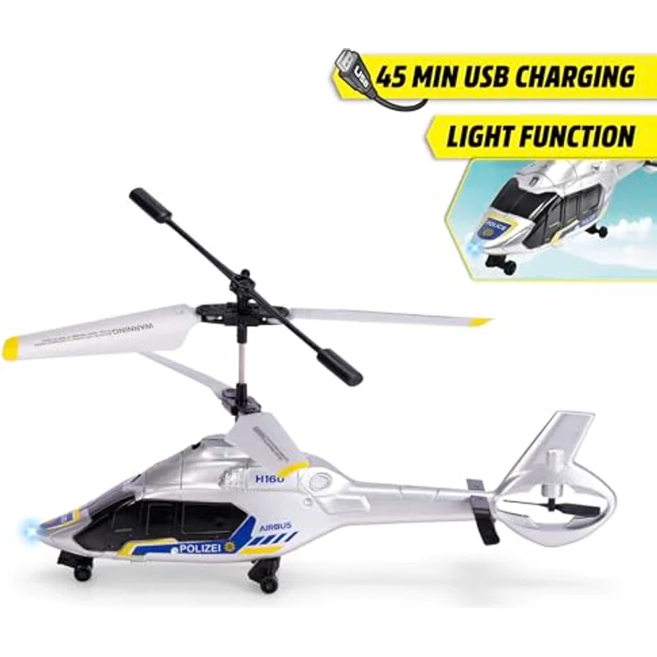 Dickie Toys RC Police Helicopter, RTR, mit Licht- und Soundeffekten, blau – Bild 4