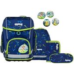 ergobag cubo Set, 5-teiliges ergonomisches Schulrucksack Set für die 1. Klasse, individualisierbar, klassisch und praktisch, für Mädchen und Jungen