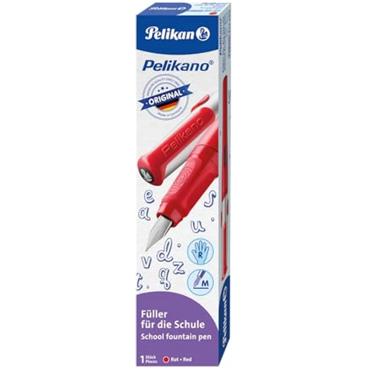 Pelikan Füller Pelikano P 480 Original, Für Rechtshänder, blau, rot, schwarz – Bild 8