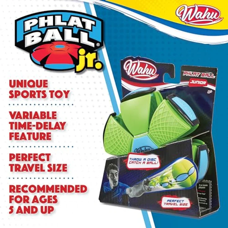 Phlat Ball Wahu Junior Grün. Frisbee. Outdoor Spielzeug. Bälle. Spiele. Reisespiele. Wurfspiele. Frisbee Kinder. Ball Kinder – Bild 3