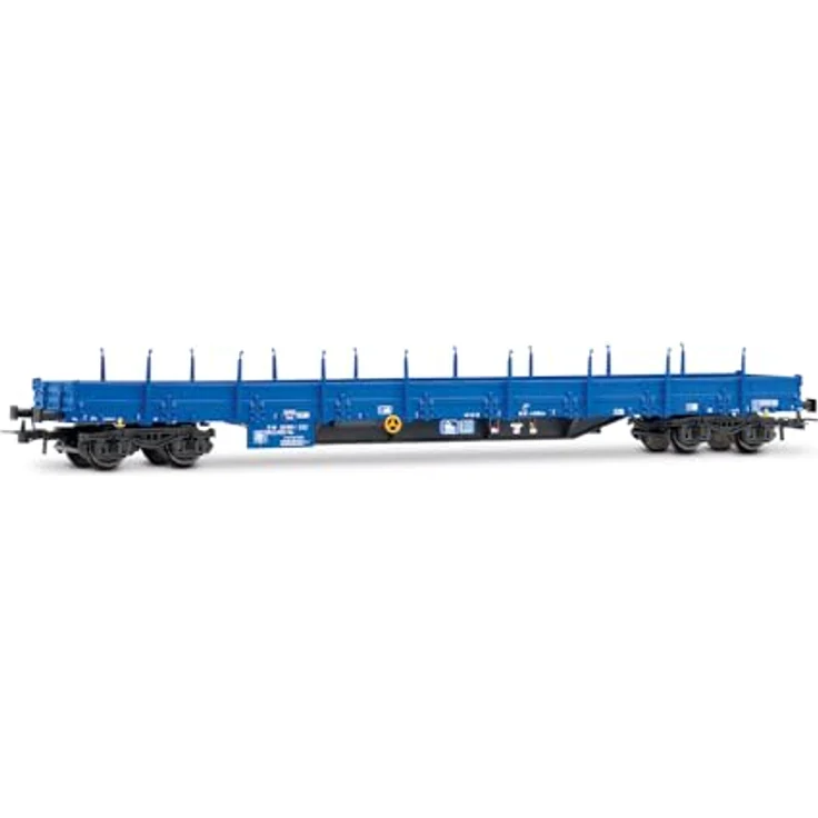 Rivarossi HR6671 Rungenwagen AC, Modelleisenbahn-Wagen, Epoche VI, 458 mm mit Kurzkupplungs-Mechanik, Metallspritzguss-Fahrwerk, Kunststoffgehäuse, Deutschland – Bild 3