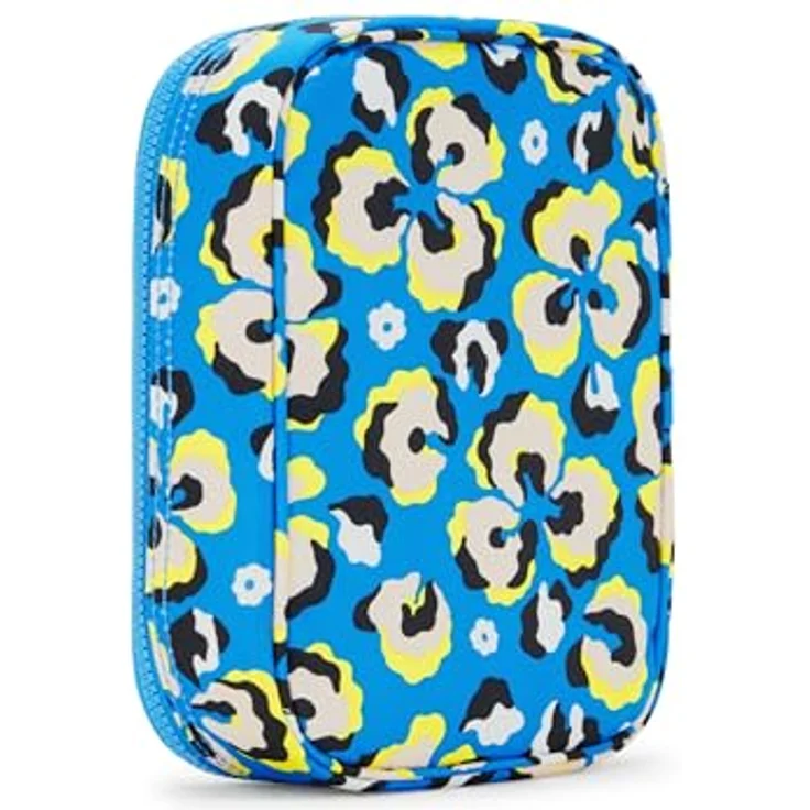 Kipling 100 Pens Beutel/Etui, Leopard Floral, wasserabweisend, 21x5x15 cm, 1.5L Volumen – Bild 2