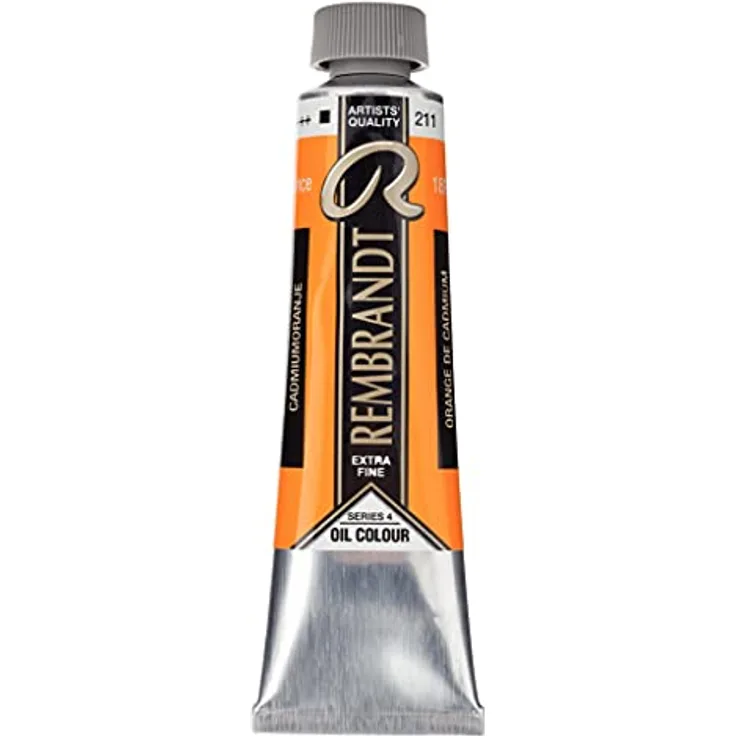 Talens REMBRANDT Ölfarben, 40 ml, Kadmiumorange, hohe Pigmentkonzentration und Lichtbeständigkeit