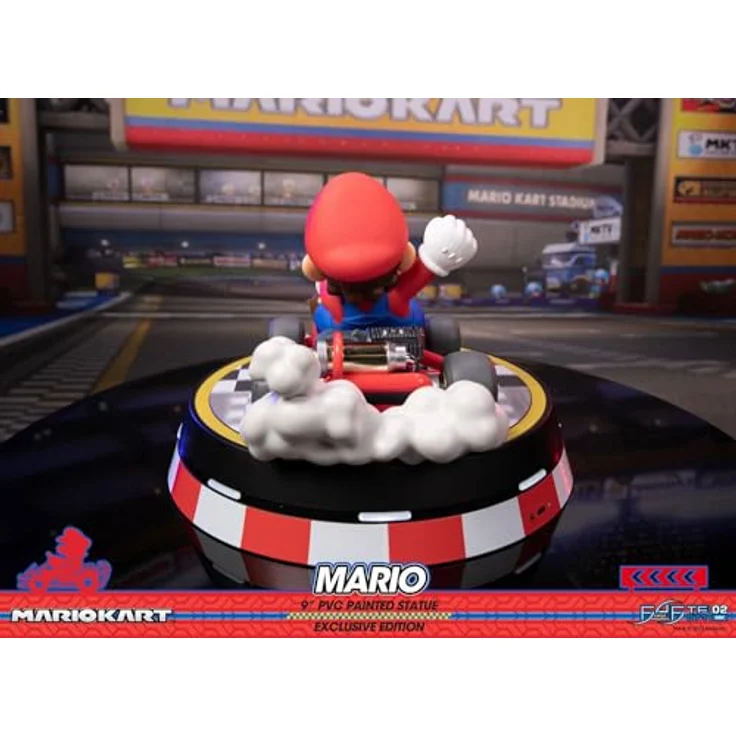 First 4 Figures Mario Kart Collector's Edition, Statue mit Leuchtfunktion und Rauch, 22 cm, PVC, 18500 Akku erforderlich – Bild 3