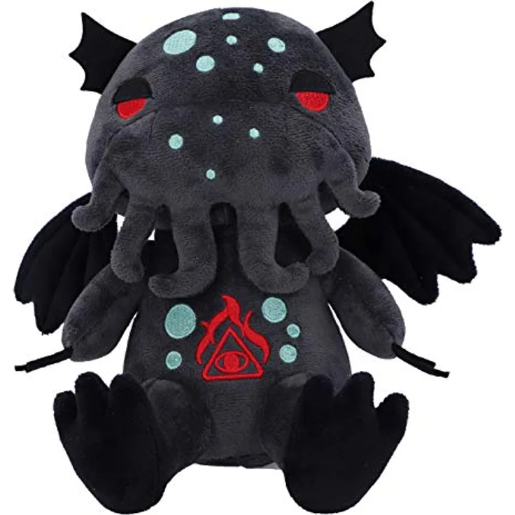 Nemesis Now Fluffy Fiends Cthulhu Plüschtier, 20 cm, schwarz, weiche Haptik, ideale Ergänzung für alternative Läden